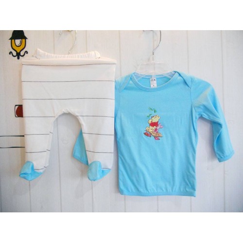 Pooh embroidered pants off the toe