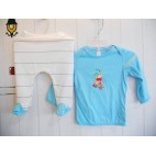 Pooh embroidered pants off the toe