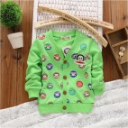 Paul Frank pattern coat hem cotton terry.