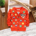Paul Frank pattern coat hem cotton terry.